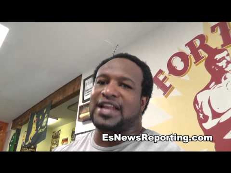 Lamon Brewster has advice for a boxer