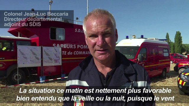 L'incendie de Saint-Cannat stabilisé après une nuit intense
