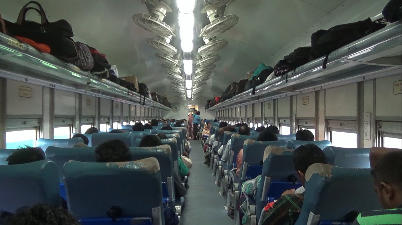 Luxerous inside of Dhumketu Express Train (Dhaka to Rajshahi)  of Bangladesh Railway
