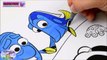 Disney Coloring Book Finding Dory Nemo Marlin Pixar Episode Surprise Egg and Toy Collector