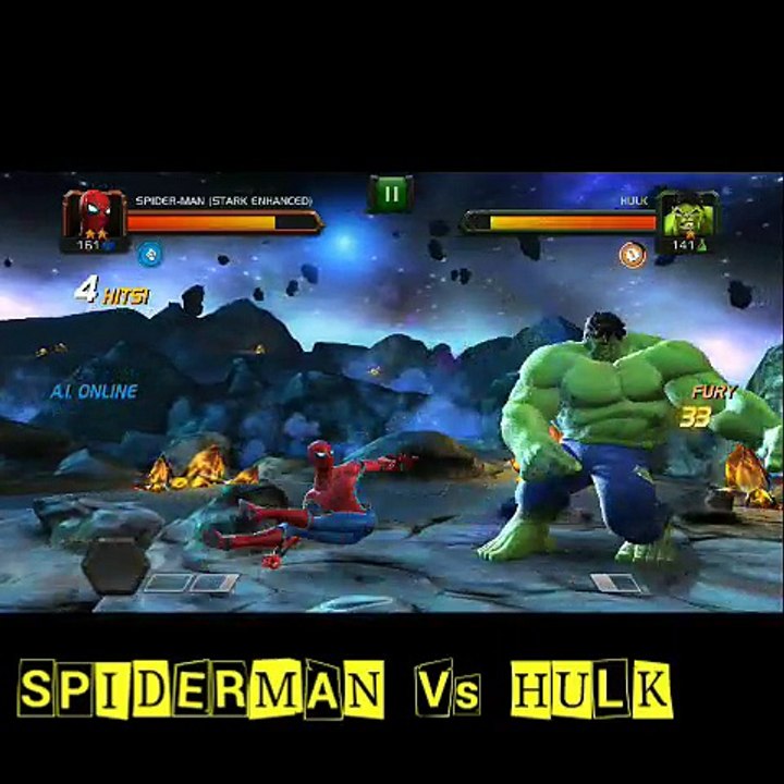 Best Fight Between Spiderman Vs Hulk