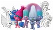 Trolls Movie Coloring and Painting Charers Dreamworks Troll Art Coloring Page