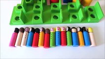 Double decker London bus Learn Colors Wooden Hammer Toy - Educational geometrical shapes P
