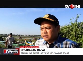 Belasan Kapal Motor Nelayan di Pati Terbakar