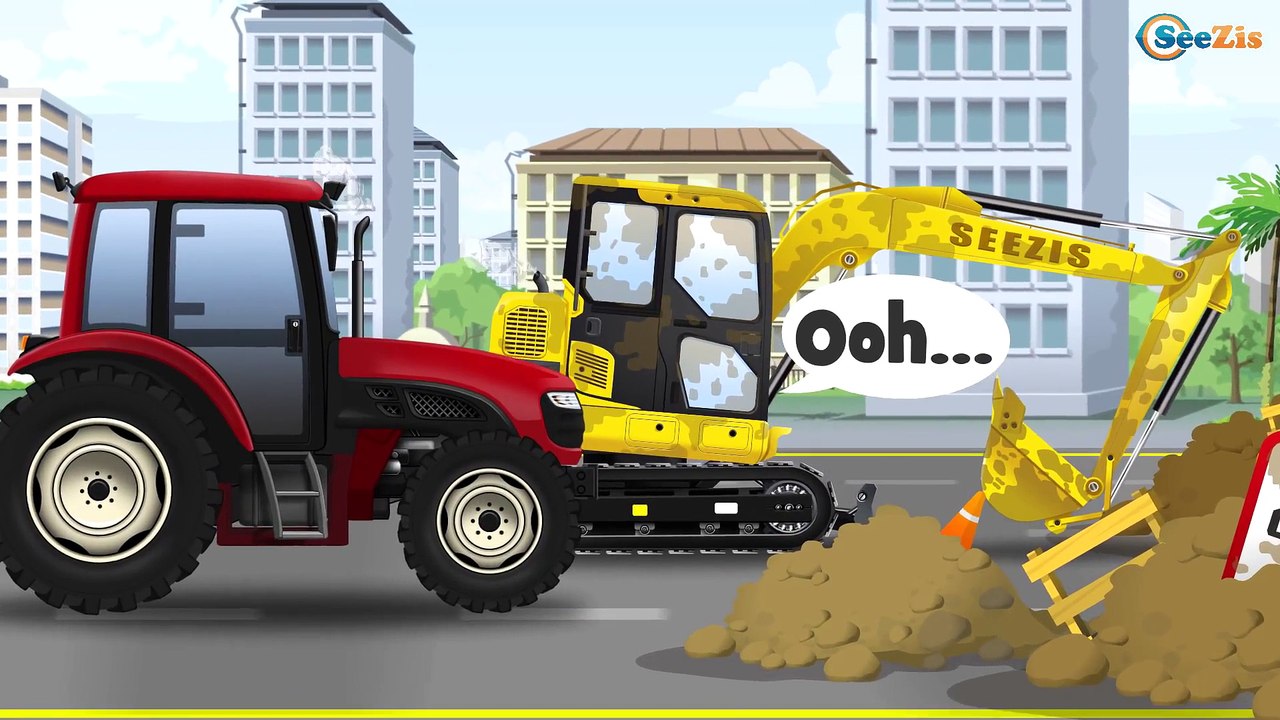 Real Diggers Excavator Trucks with Giant Crane...
