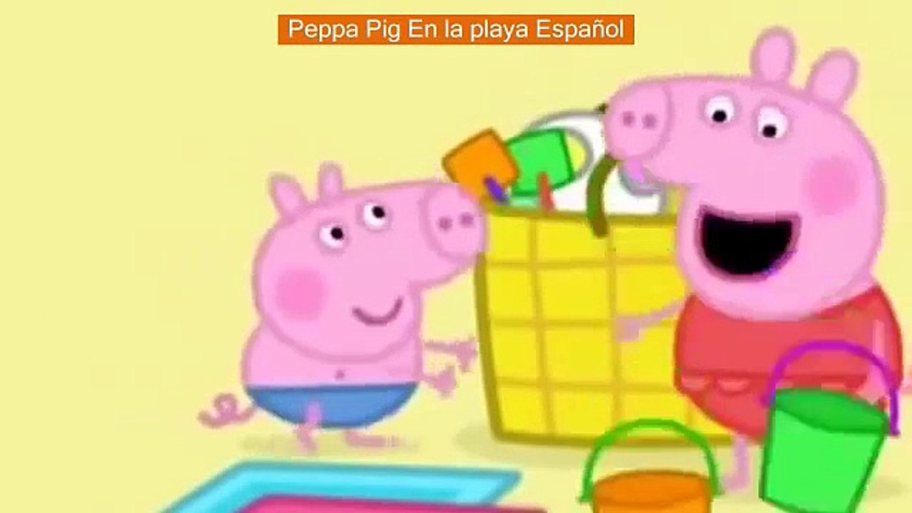 Peppa Pig En la playa Español (5)