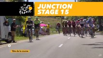 Jonction au km 60 / Junction at km 60 - Étape 15 / Stage 15 - Tour de France 2017
