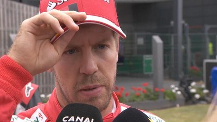 Grand Prix de Grande-Bretagne - La réaction de Vettel après le GP