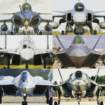 T50 f22 Su35 f35 rafale Gripen (Great video )