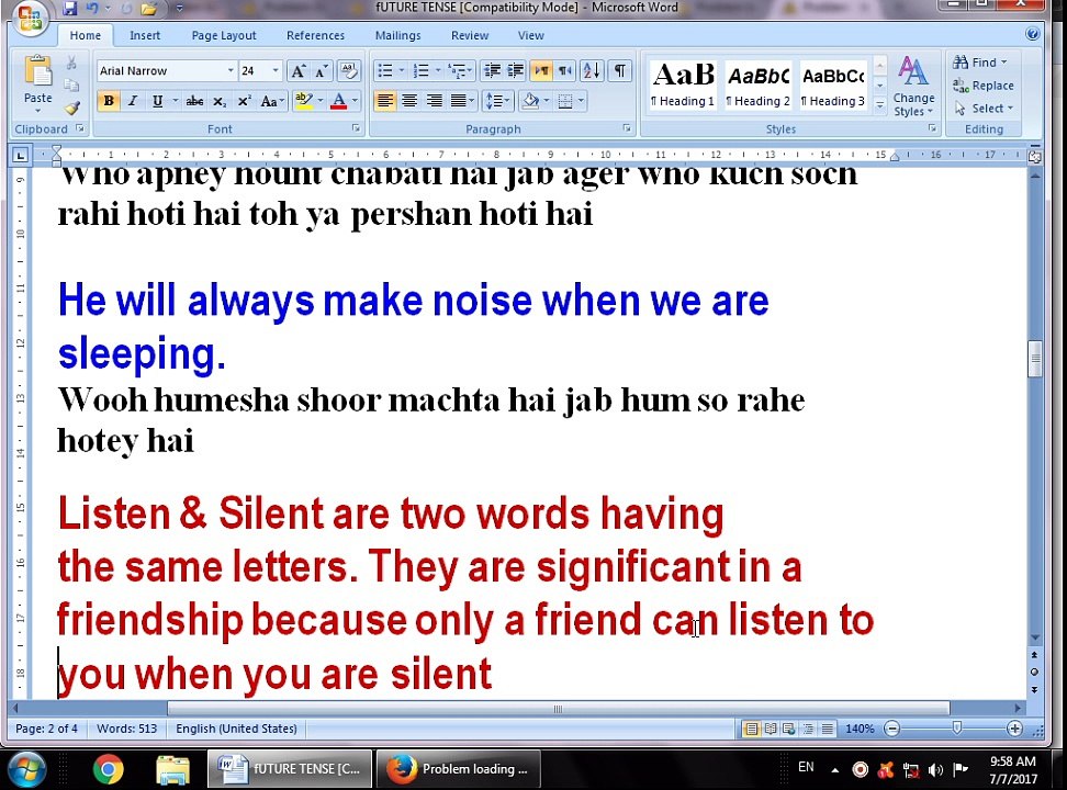 Lesson Two how to use the most common and useful sentences in future simple tense