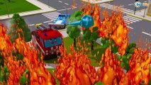 The Red Fire Truck | Emergency Vehicles   1 hour kids videos compilation | Cars & Trucks cartoons