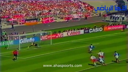 اهداف مياراة فرنسا و الدنمارك 2-1 كاس العالم 1998