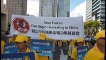 Falun Gong protesta en Taipei contra persecución de China
