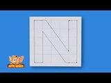 Write Block Style Alphabet 'N' - Arts & Crafts