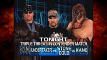The Undertaker vs Kane vs Stone Cold Steve Austin Triple Threat #1 Contender Match 1/4/01