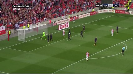 Milan Škoda second Goal HD - SK Slavia Prague 2-1 OGC Nice 16.07.2017