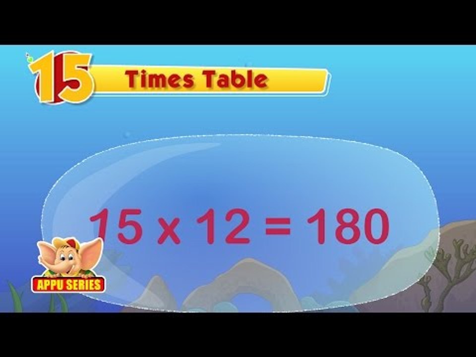 Learn Multiplication Table 15