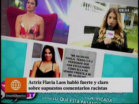 Actriz Flavia Laos hablo fuerte y claro sobre supuestos comentarios Racistas