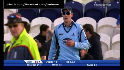 Rana Naveed  vs Somerset in Friends Life T20 (14-07-2011)
