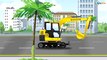 Cartoon for Kids - The Tractor with The Giant Excavator - Construction Trucks New Video for children