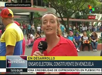 Largas filas definen simulacro electoral de cara a la constituyente