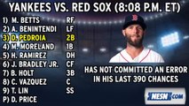 Red Sox Lineup: Sox Try To Split Yankees Series In Game 2 Of Doubleheader