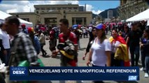 i24NEWS DESK | Venezuelans vote unofficial referendum | Sunday, July 16th 2017