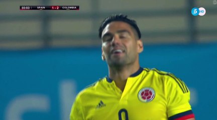 Falcao  GOAL HD - Spain 1-2 Colombia 07.06.2017