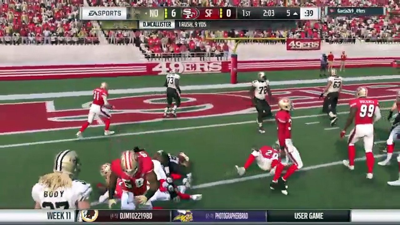 Saints @ 49ers