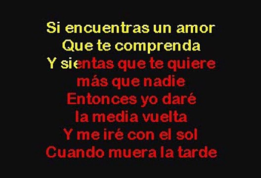 La Media Vuelta - Luis Miguel (Karaoke con voz guia)