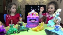 Muñecas Frozen fever - juguetes frozen -cumpleaños con plastilina Anna y Elsa - play doh b