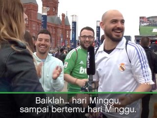 VIRAL: Sepakbola: Fans Madrid Melamar Seorang Reporter Jelang Final UCL
