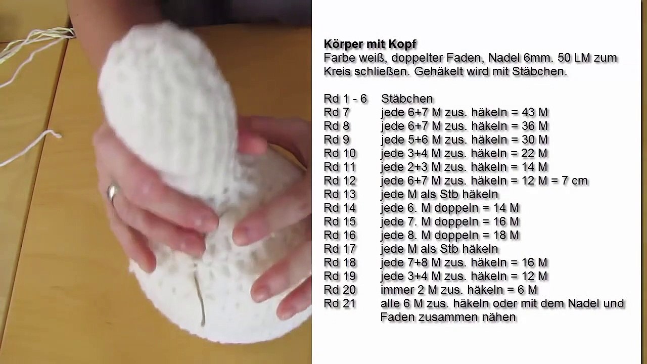 DIY Häkeln Amigurumi für Ostern - Sitzende Henne Huhn