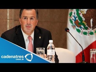 El canciller mexicano, Jose Antonio Meade, destaca labor de INEGI contra delincuencia