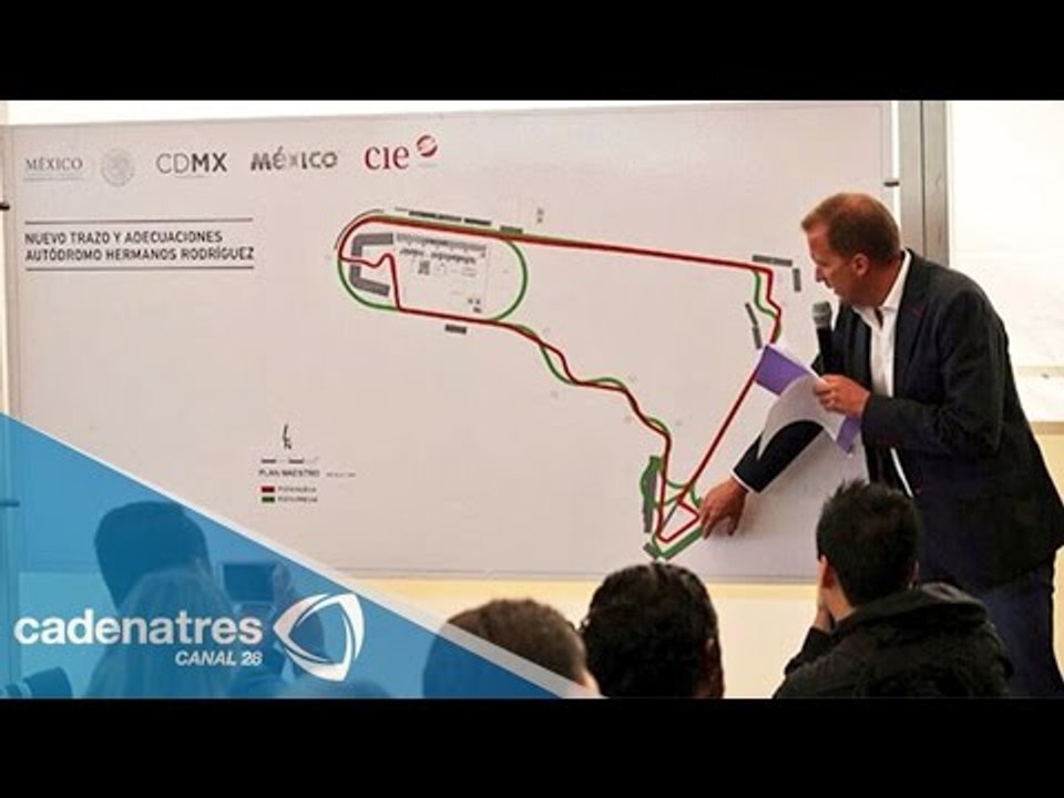 Presentan el nuevo trazo para el Autódromo Hermanos Rodríguez