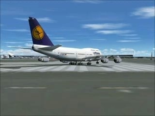 Departing an 747 at frankfort