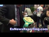 mayweather vs pacquiao sick wbc million dollar championship belt - EsNews