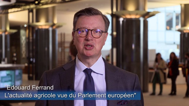 Edouard Ferrand évoque l'actualité agricole au Parlement européen