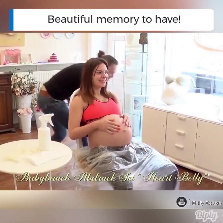 Un magnifique souvenir pour maman : moulage de son ventre