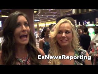 Beautiful female fans on Mayweather vs Pacquiao - esnew boxing