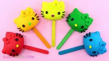 Play Doh Hello Kitty Lollipops Finger Family Song Nursery Rhymes Learn C