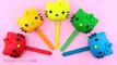 Play Doh Hello Kitty Lollipops Finger Family Song Nursery Rhymes Learn Colors-0LpGf_dyDBk