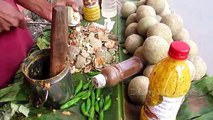Indian Street Food Kolkata - Bengali Street Food India - Tasty Masala Bel (Wood Apple)
