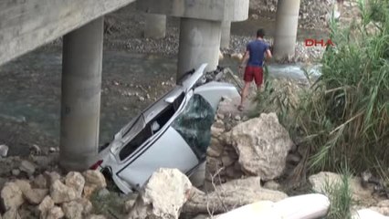 Mersin Alkollü Sürücü Köprüden Uçtu