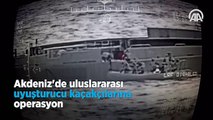 Akdeniz'de uluslararası uyuşturucu kaçakçılarına operasyon