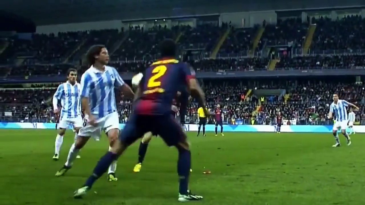 Messi y Dani Alves si que sabían juntarse...