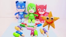 Enfants les couleurs pour Jeu de la glace enfants Apprendre masques jouets vidéo avec Abcs pj pops surprise