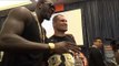 mma vs boxing cain velazquez and boxing champ deontay wiler meet - esnews boxing