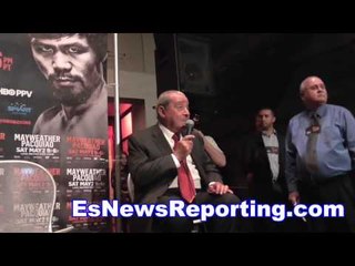 bob arum mayweather vs pacquiao how much money will it make EsNews