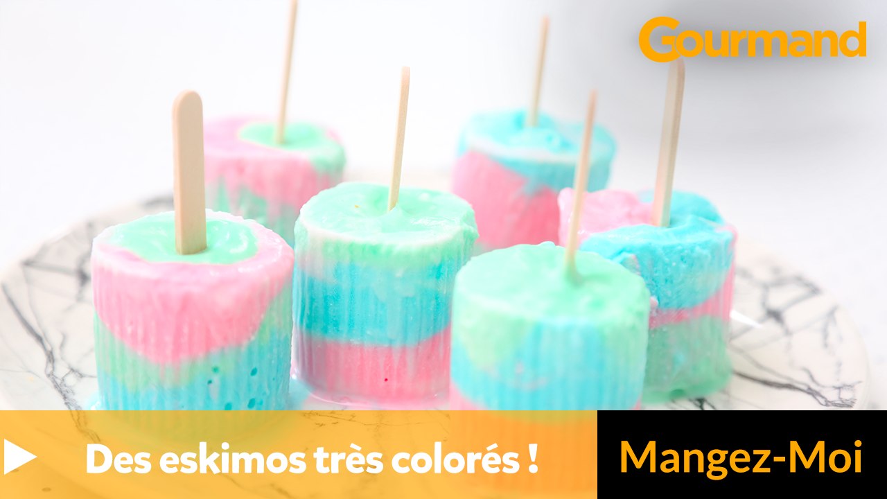 Créez des eskimos au petit suisse très colorés !